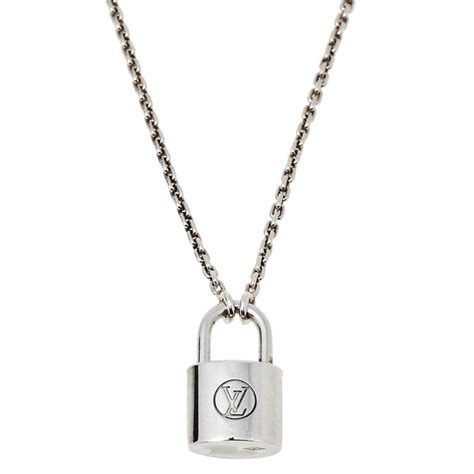 unicef louis vuitton lock necklace|Louis Vuitton sterling silver pendant.